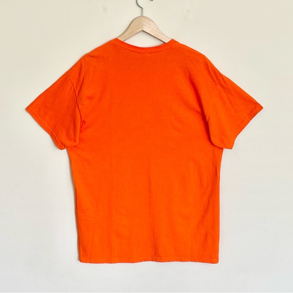 NEW University of Illinois Fighting Illini I-L-L-I-N-I Orange T Shirt Adult L - Picture 6 of 8